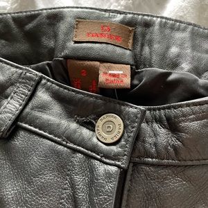 Original danier leather boot legged pant